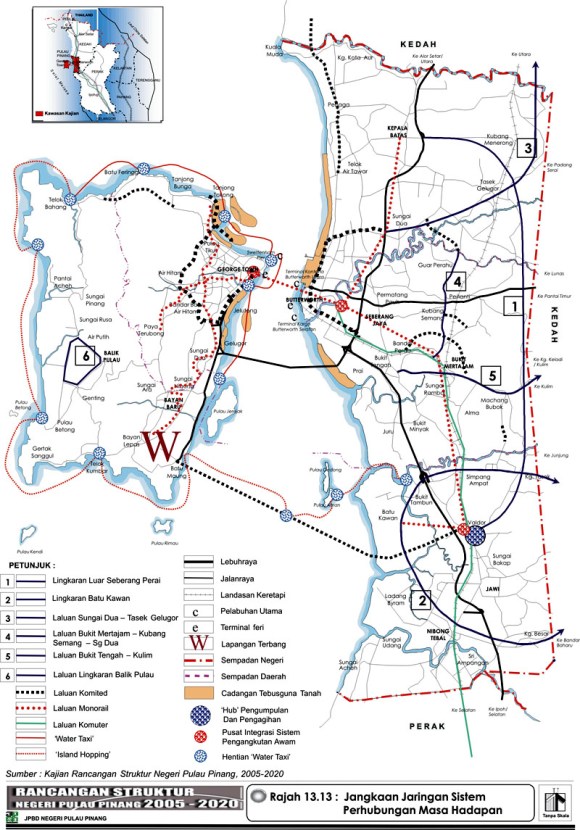 penang structure plan rajah13134sk